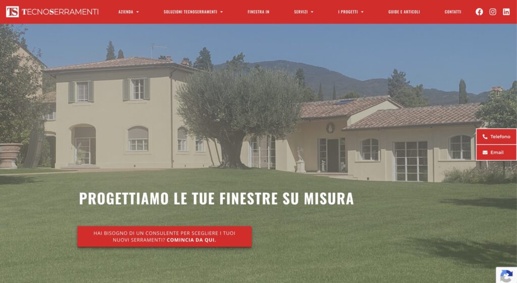 Gestionale custom e assistenza sito Tecnoserramenti