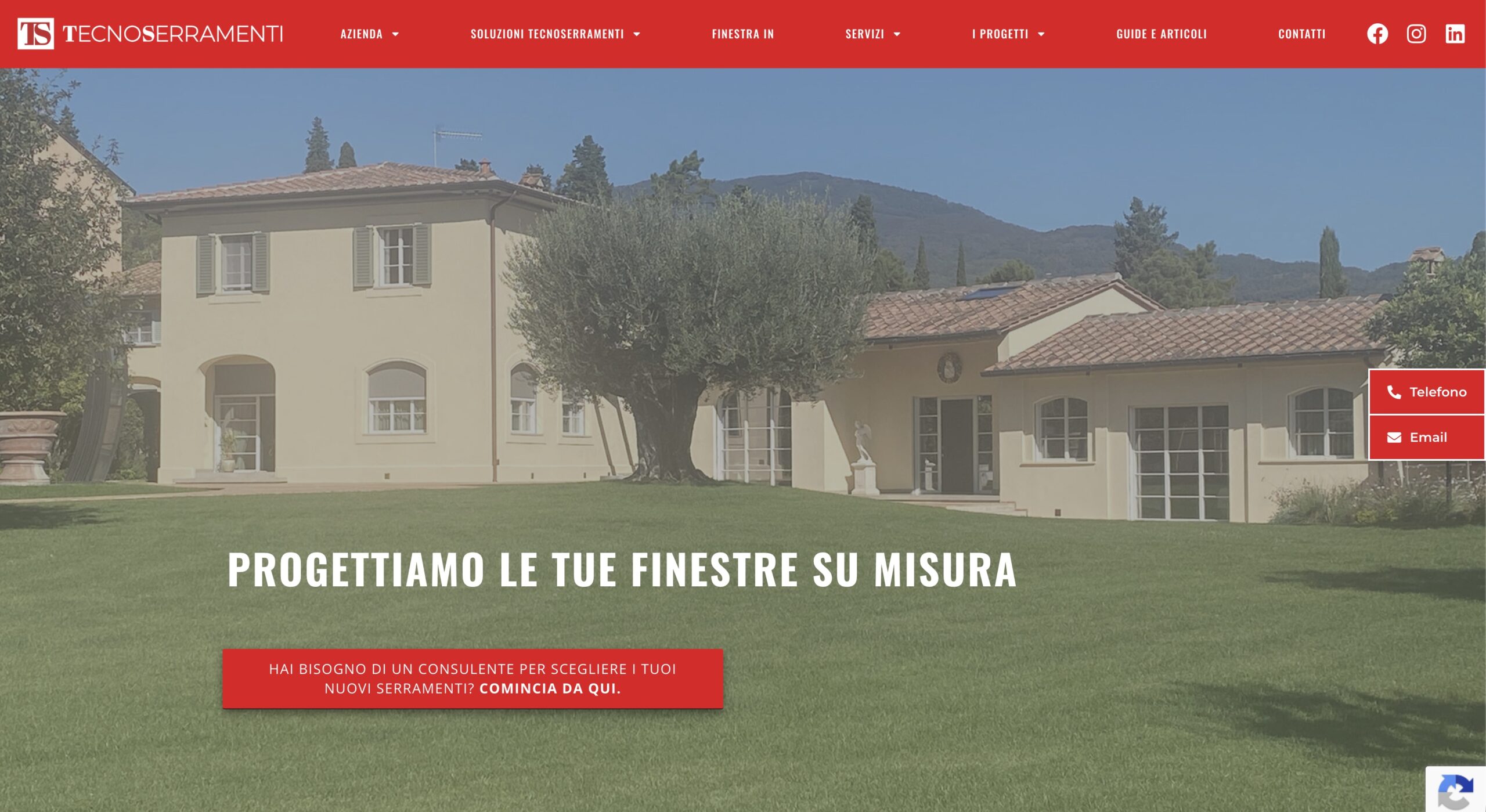 Tecnoserramenti: ERP-Systeme und Website